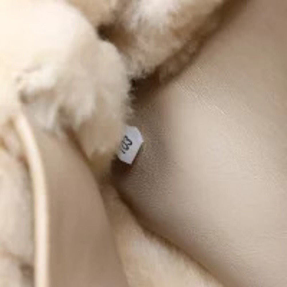 Prada Sheep Fur Handbag Beige - Picture 12 of 13